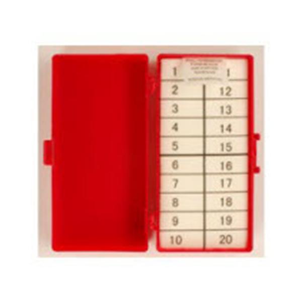 Counter Needle 1/2 Foam Block 20 Count Red Sterile 64/Ca